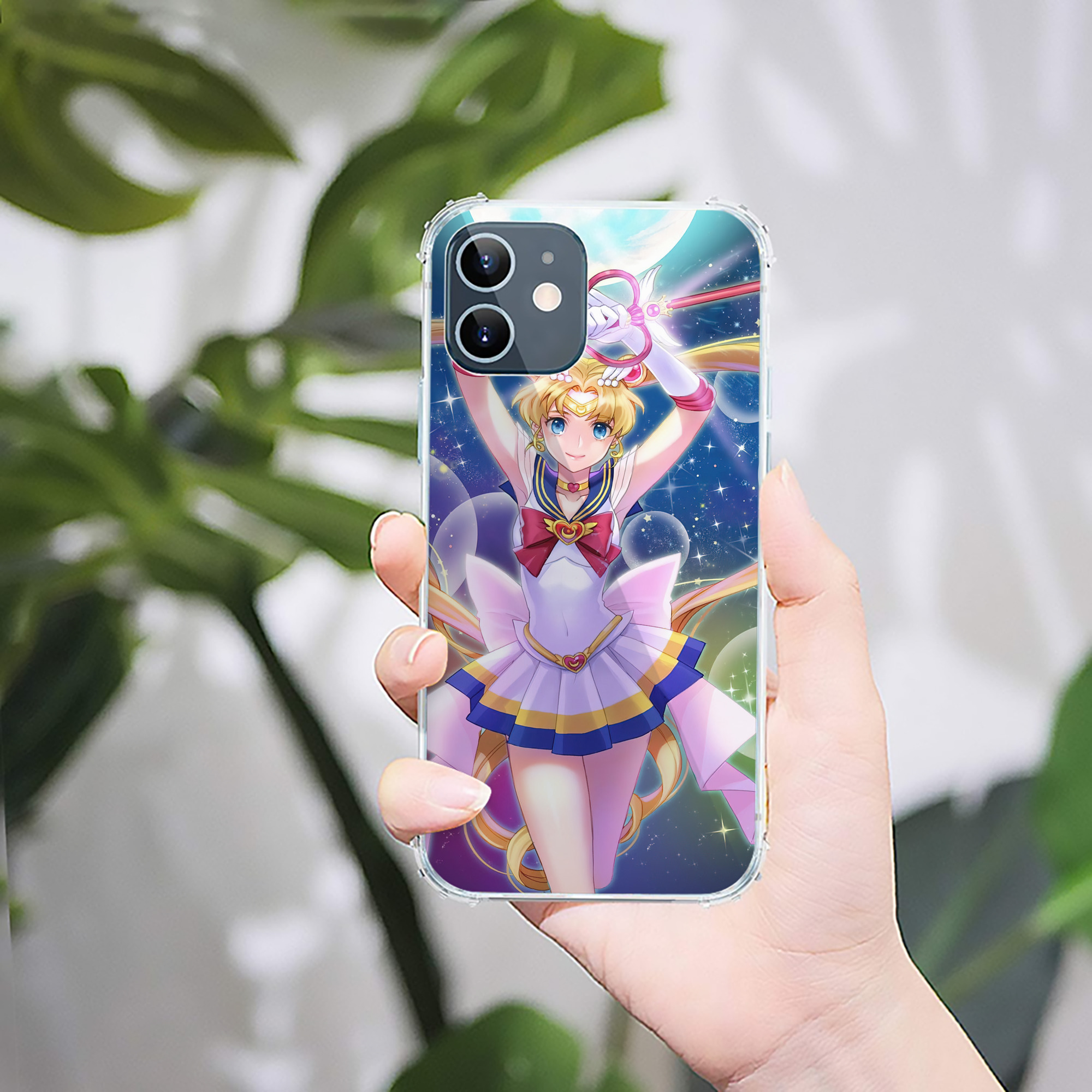 （画像用） 美少女戦士セーラームーン Sailor Moon 【iPhone 12シリーズ対応】透明スマホケース（クリアソフトケース）